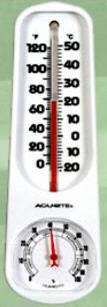Wall Thermometer with Humidity Gauge  "Chaney" model 00339